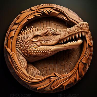 3D model st crocodile (STL)